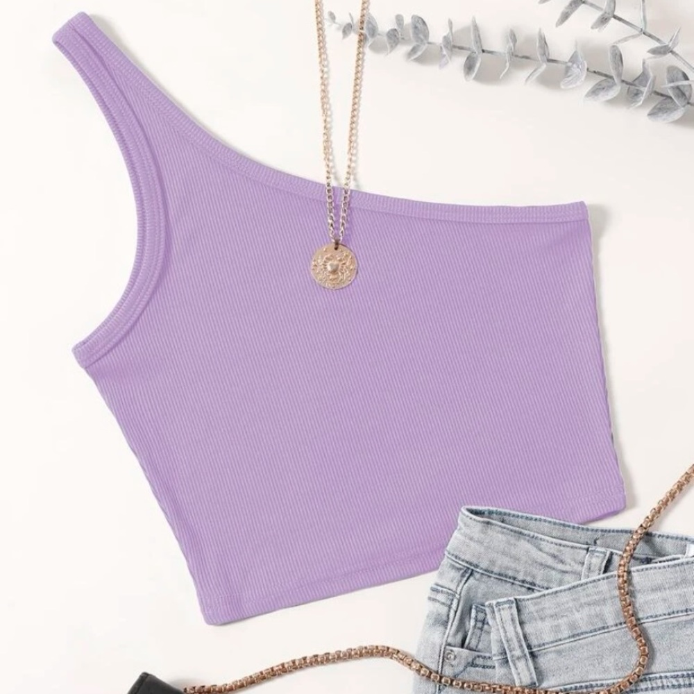 SHEIN PURPLE CROP TOP